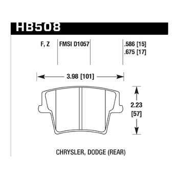 Колодки тормозные HB508B.586