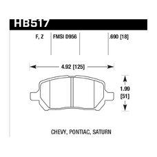 Колодки тормозные HB517Z.690 HAWK Perf. Ceramic