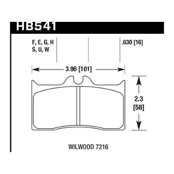 Колодки тормозные HB541F.630 HAWK HPS