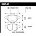 Колодки тормозные HB543Z.760 HAWK PC передние AUDI A3 / VW Golf 5,6 , Passat CC, B6, B7