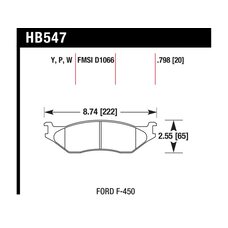 Колодки тормозные HB547P.798 HAWK SuperDuty