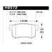 Колодки тормозные HB572G.570 HAWK DTC-60 Acura/Honda (Rear) 14 mm