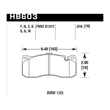 Колодки тормозные HB603B.616