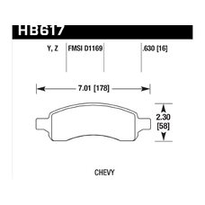 Колодки тормозные HB617Z.630 HAWK Perf. Ceramic