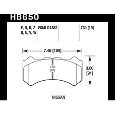 Колодки тормозные HB650B.730 HAWK HPS 5.0