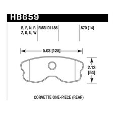 Колодки тормозные HB659B.570 HAWK HPS 5.0; 15mm