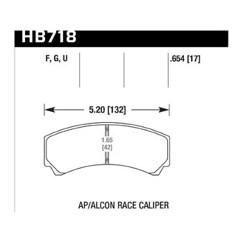 Колодки тормозные HB718B.654 HAWK HPS 5.0