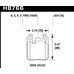 Колодки тормозные HB766U.624 HAWK DTC-70; задн. BMW M4 F82, F32; M3 F80 F30; F20 F22 F87 M-Perfor