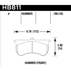 Колодки тормозные HB811P.700 HAWK Super Duty