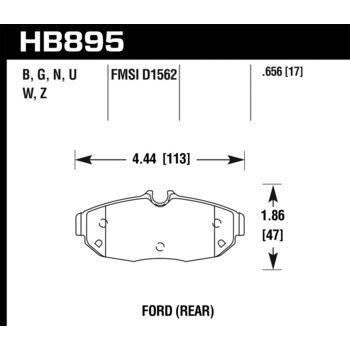 Колодки тормозные HB895Z.656