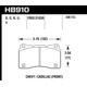 Колодки тормозные HB910B.590 Street 5.0 передние Lancer Evo V-X; SUBARU WRX STI; MEGAN RS; TESLA S