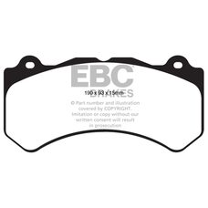 Колодки тормозные DP51853NDX EBC Bluestuff передние Jeep SRT8 2012-2014, AUDI 4F RS6 (BREMBO)