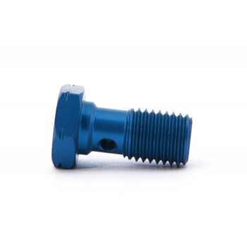 Болт (штуцер) для banjo M10x1.25 L=20mm алюминий СИНИЙ, Goodridge 992-03-32DBU
