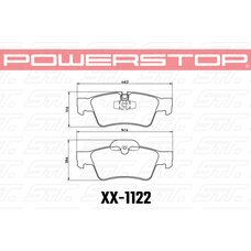 Колодки тормозные 23-1122 PowerStop Z23 задние MB M W164; R W251; G W463; GL X164;