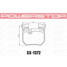 Колодки тормозные 23-1372 PowerStop Z23 задние BMW 135i (E88), (E82); BMW Performance