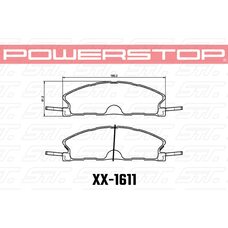 Колодки тормозные 23-1611 PowerStop Z23 передние Ford Explorer AWD 2010-2019