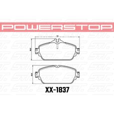 Колодки тормозные 23-1837 PowerStop Z23 передние MB C W205; E W213; GLA X156;