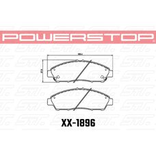 Колодки тормозные 23-1896 PowerStop Z23 передние Honda Pilot; Cadillac XT5; XT6; Chevrolet Travers