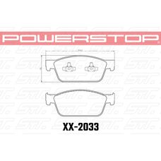 Колодки тормозные 23-2033 PowerStop Z23 передние VW MULTIVAN T5; T6;