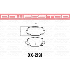 Колодки тормозные 23-2191 PowerStop Z23 задние INFINITI QX50 II, QX55 I