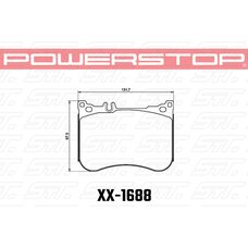 Колодки тормозные 26-1688 PowerStop Z26 передние Mercedes-Benz S-CLASS W222, C217; E53 AMG W213