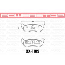 Колодки тормозные 36-1109 PowerStop Z36 задние Ford Explorer