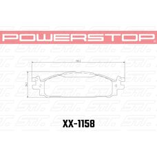 Колодки тормозные 36-1158 PowerStop Z36 передние FORD EXPLORER 2011-2019