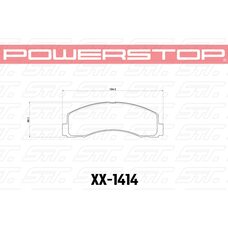 Колодки тормозные 36-1414 PowerStop Z36 передние Ford F-150 2010-2013