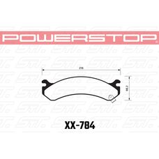 Колодки тормозные 36-784 PowerStop Z36 передние Hummer H2; CHEVROLET Suburban