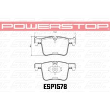 Колодки тормозные ESP1578 PowerStop EURO-STOP передние BMW 1 F20; 3 F30; 4 F32; X3 F25; X4 F26