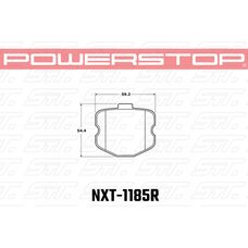 Колодки тормозные NXT-1185R PowerStop NEXT GEN задние CHEVROLET Corvette Z06 2006-2013