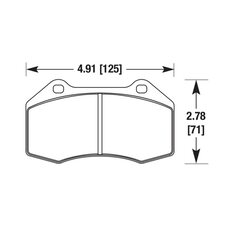 Колодки тормозные DP81539RPX EBC RP-X перед Brembo Renault Clio3 RS; Megane 2 Sport; Mazda MX5