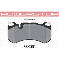 Колодки тормозные 23-1291 PowerStop Z23 передние AUDI RS6 MK3 4F; RS7 4GA, AMG GL 63