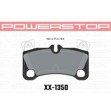 Колодки тормозные 23-1350 PowerStop Z23 задние AUDI Q7 2006-15; TOUAREG 2002-10; CAYENNE 2002-10;