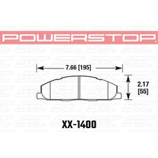 Колодки тормозные 23-1400 PowerStop Z23 задние Dodge RAM 2500