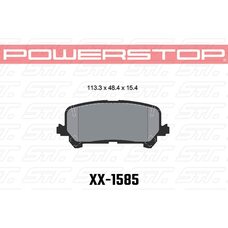 Колодки тормозные 23-1585 PowerStop Z23 задние Honda Pilot 2008-2015