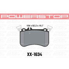 Колодки тормозные 23-1634 PowerStop Z23 переднние MB A45 AMG (W176); CLA 45 AMG (C117); GLA 45