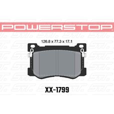 Колодки тормозные 23-1799 PowerStop Z23 передние KIA K9; HYUNDAI GENESIS