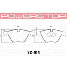 Колодки тормозные 23-918 PowerStop Z23 передние BMW E90, 92, 335i, M3 E90, E60