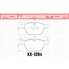 Колодки тормозные 26-1294 PowerStop Z26 передние BMW X5 E70, F15; X6 E71, F16