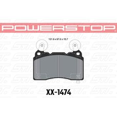 Колодки тормозные 26-1474 PowerStop Z26 перед TESLA S; Corvette 2014-> ; Camaro 2010->