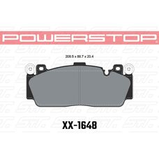 Колодки тормозные 26-1648 PowerStop Z26 передние BMW M5 F10; M6 F13; M2 F87 M Sport