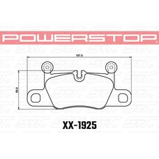 Колодки тормозные 26-1925 PowerStop Z26 задние Porsche 911 992; 911 991; CAYENNE Turbo