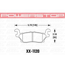 Колодки тормозные 36-1120 PowerStop Z36 задние Hummer H3