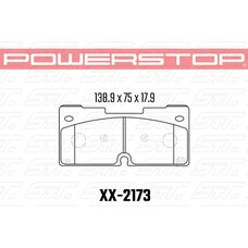 Колодки тормозные 36-2173 PowerStop Z36 перед Cadillac Escalade, Chevrolet Tahoe, 2021->