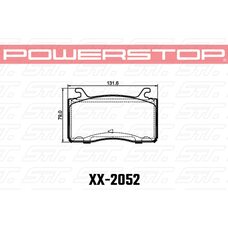 Колодки тормозные 26-2052 PowerStop Z26 передние ALFA ROMEO GIULIA; STELVIO