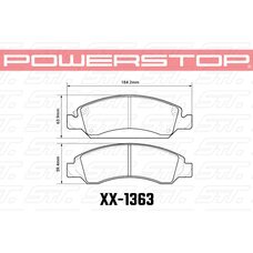 Колодки тормозные 23-1363 PowerStop Z23 передние Cadillac Escalade, Chevrolet TAHOE 2015-2020