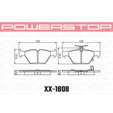 Колодки тормозные 23-1808 PowerStop Z23 задние Subaru IMPREZA; WRX; OUTBACK