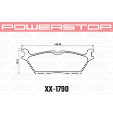 Колодки тормозные 36-1790 PowerStop Z36 передние FORD F-150; LINCOLN NAVIGATOR