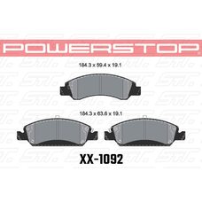 Колодки тормозные 23-1092 PowerStop Z23 передние CADILLAC Escalade; Chevrolet Tahoe 2009-2020